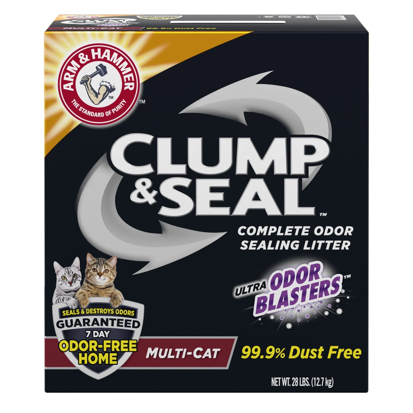 Clump & Seal Cat Litter Multi-Cat Complete Odor Sealing Clay Clumping Cat Litter, 28 Lb