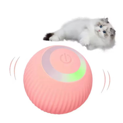 Automatic Electric Cat Ball Toy Interactive Rolling Smart Self-Moving Kitten Plaything for Indoor Cats Training and Fun