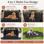 PetCozy Waterproof Pet Back Seat Cover