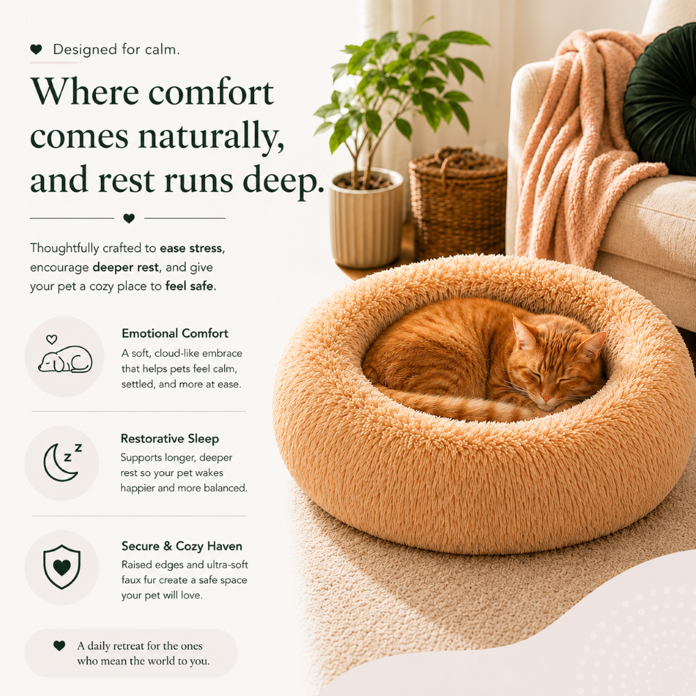 PetCozy Anti-Anxiety Calming Pet Bed