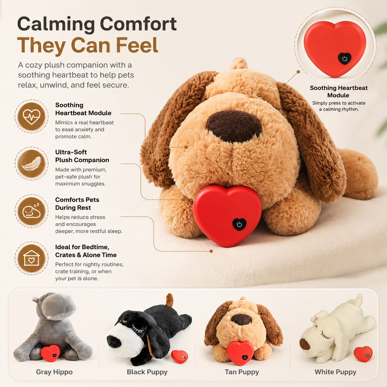 PetCozy Anxiety Relief Sleep Toy