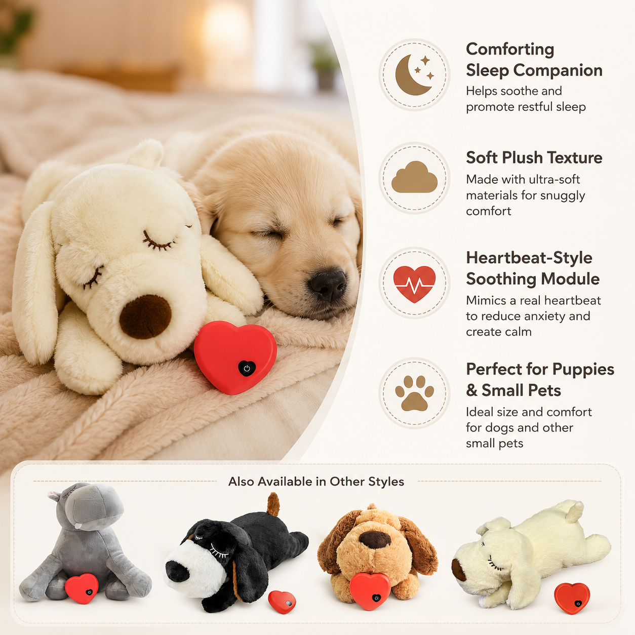 PetCozy Anxiety Relief Sleep Toy