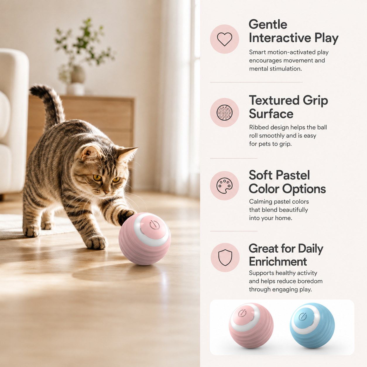 PetCozy Interactive Smart Pet Toy Ball