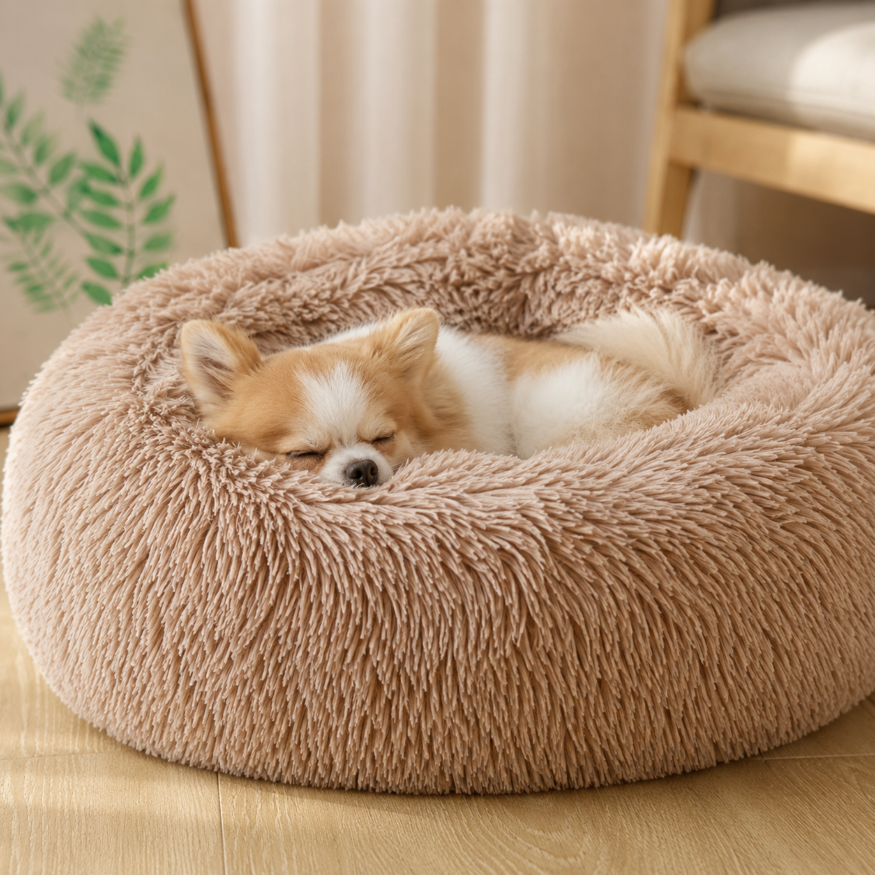 PetCozy Calming Donut Anxiety Pet Bed