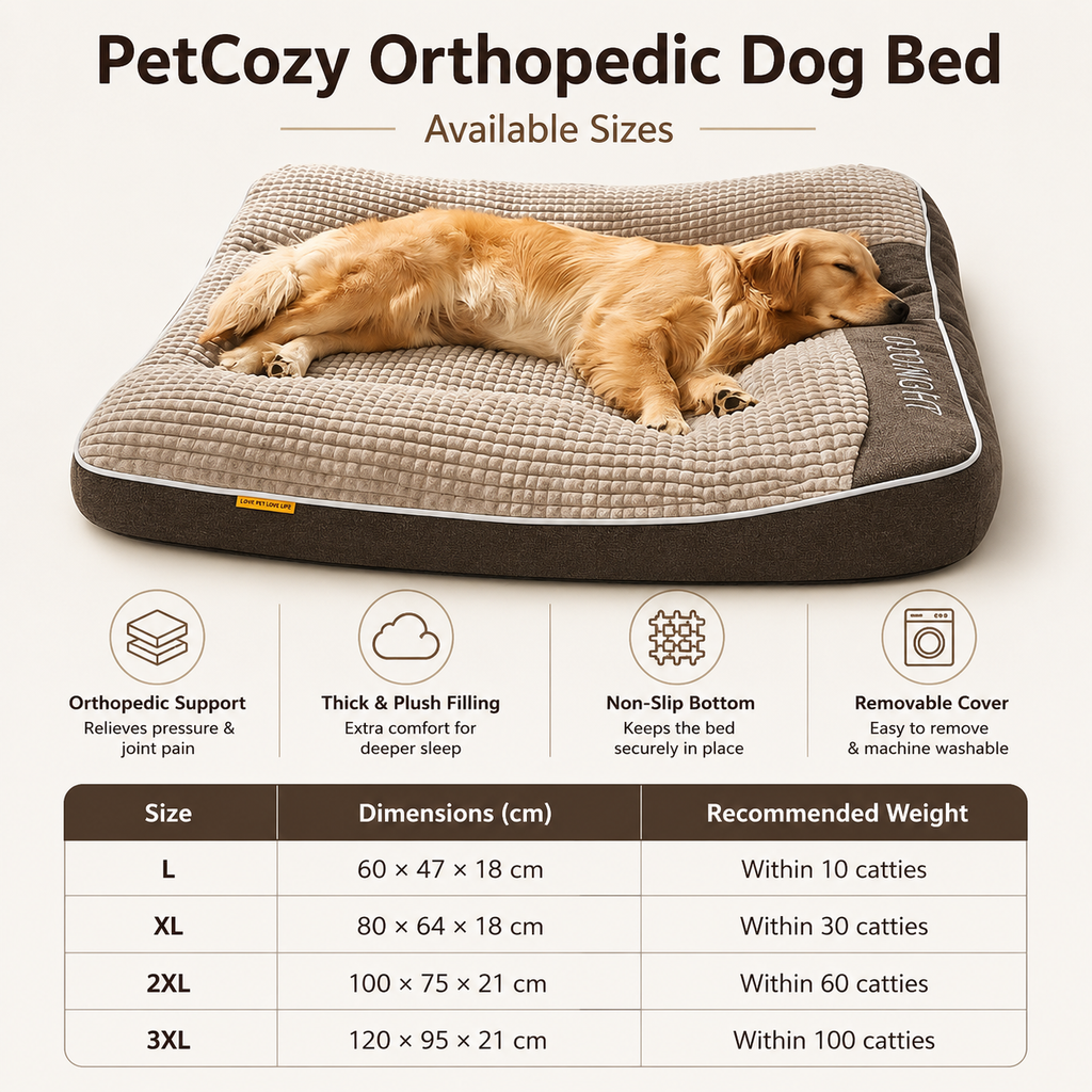 PetCozy Orthopedic Dog Bed
