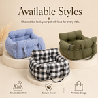 PetCozy Elevated Travel Booster Car Seat