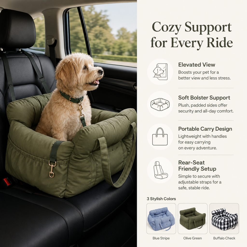 PetCozy Elevated Travel Booster Car Seat