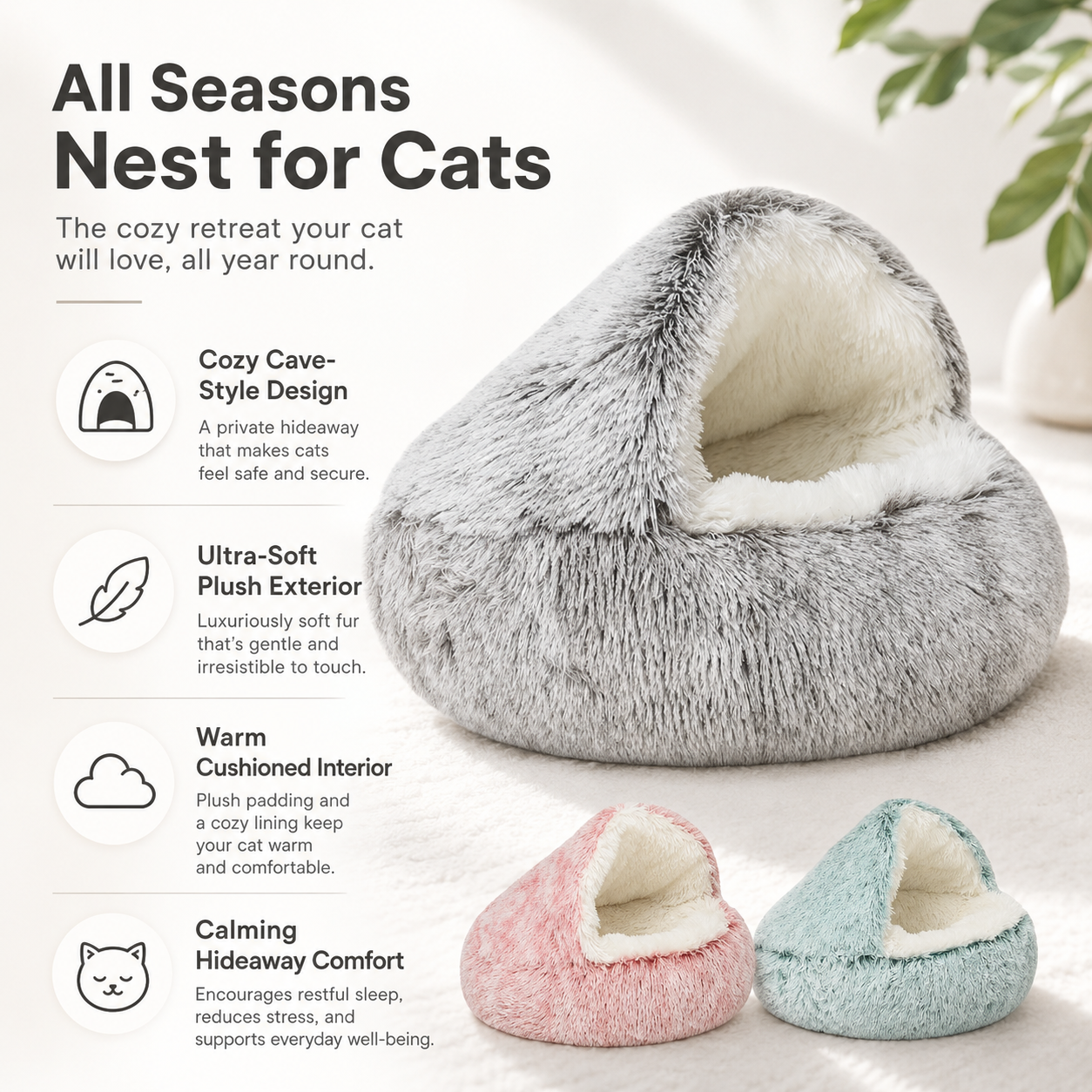 PetCozy All Seasons Nest for Cats