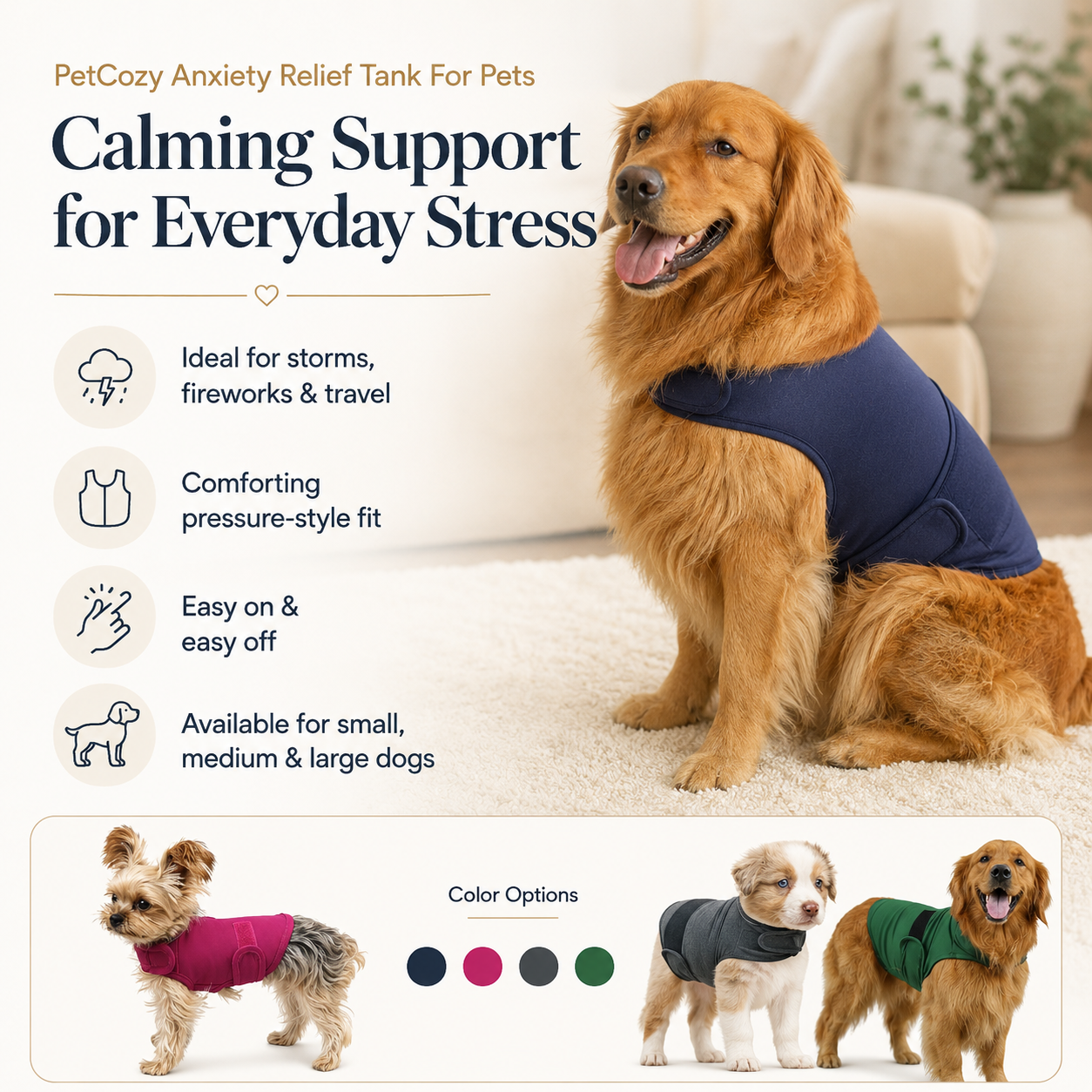 PetCozy Anxiety Relief Tank For Pets