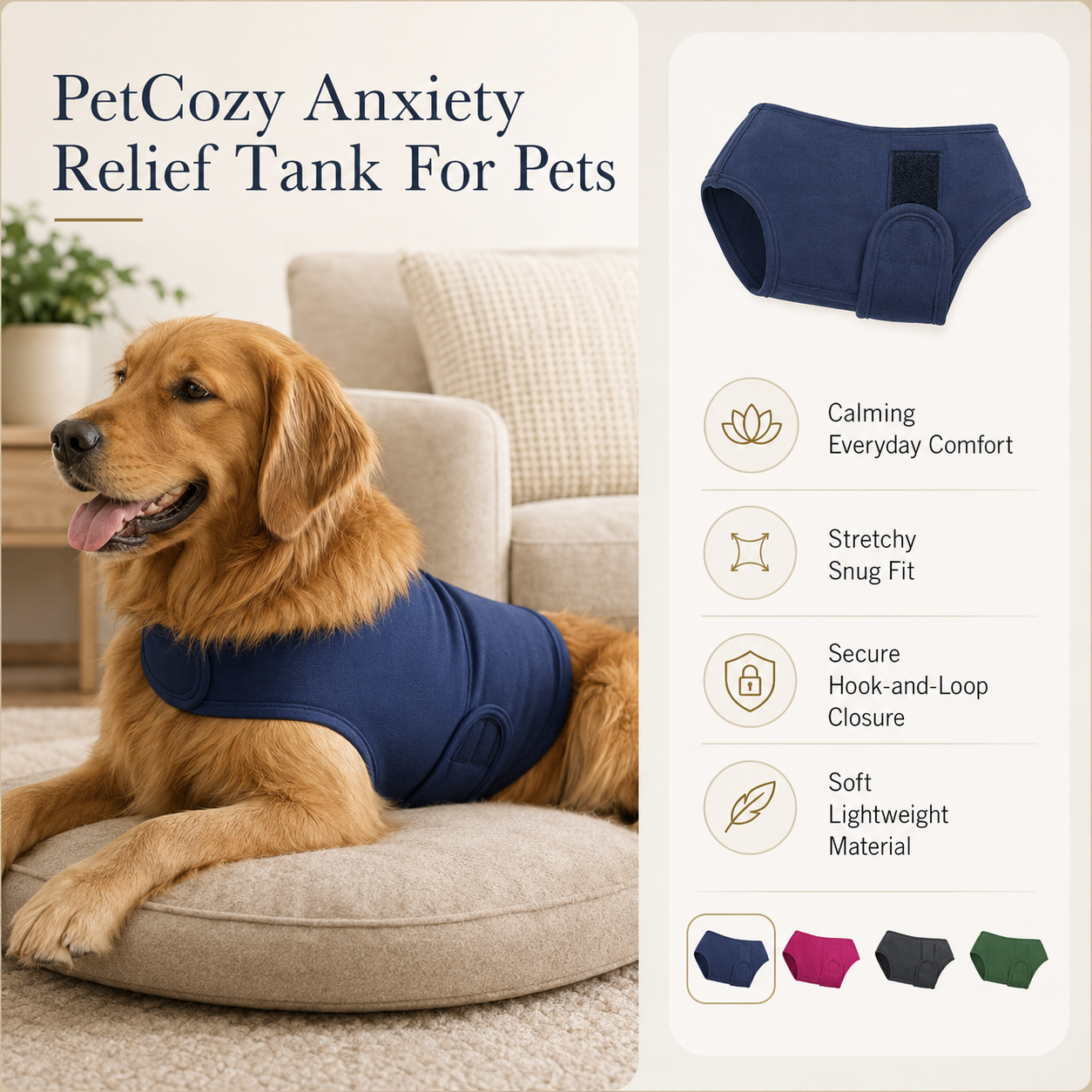 PetCozy Anxiety Relief Tank For Pets