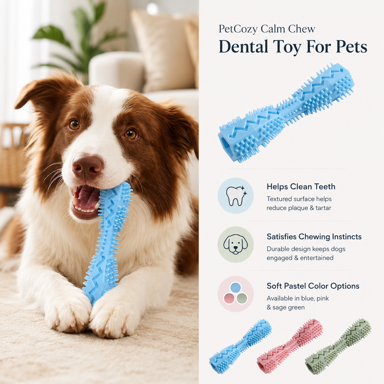 PetCozy Calm Chew Dental Toy For Pets