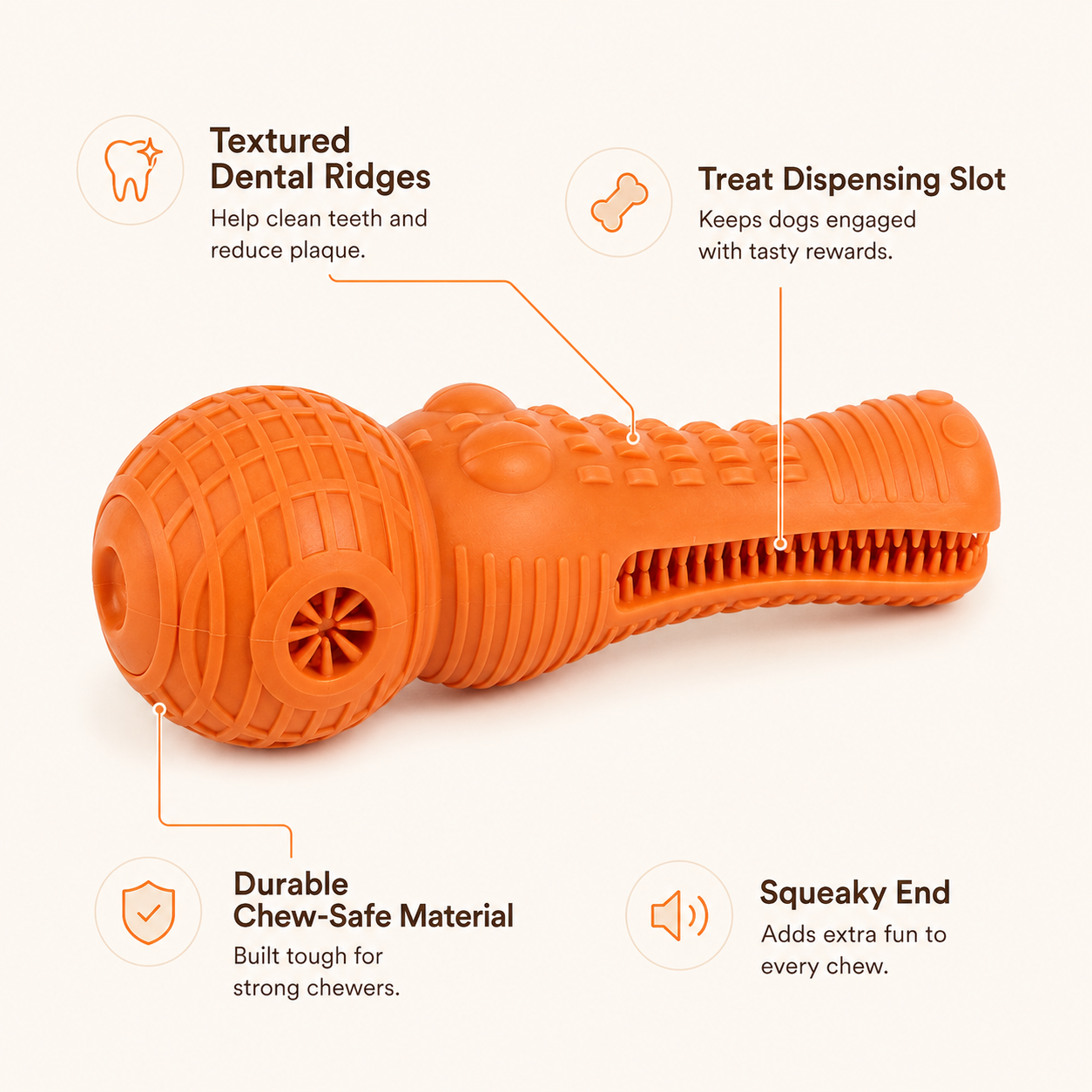 PetCozy Dog Chew Toy for Dental Care