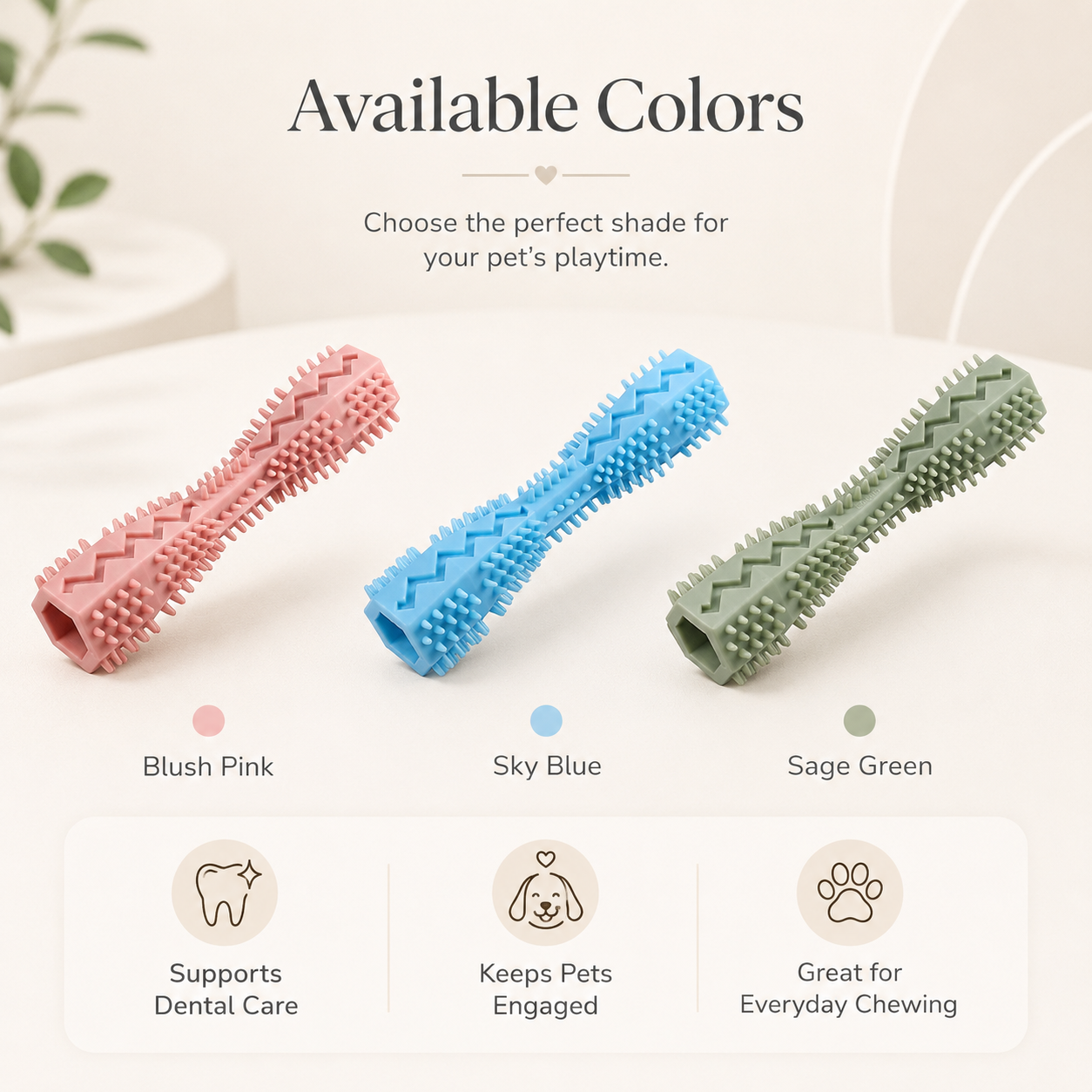 PetCozy Calm Chew Dental Toy For Pets