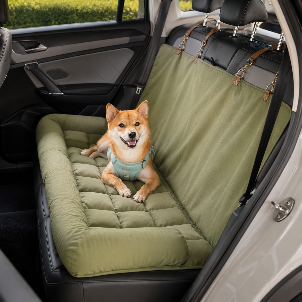 PetCozy 2-in-1 Travel Safety Nest & Calming Home Bed